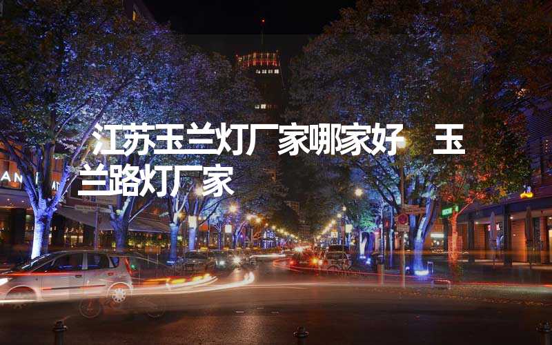 江苏玉兰灯厂家哪家好 玉兰路灯厂家